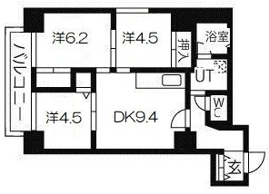 神戸市中央区二宮町の賃貸物件間取画像