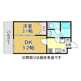 神戸市東灘区青木の賃貸物件間取画像
