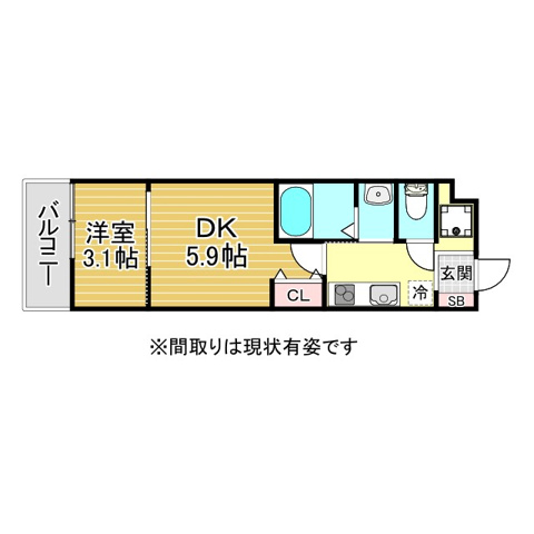 神戸市東灘区青木の賃貸物件間取画像