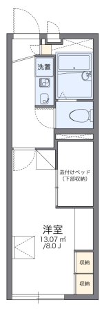 レオパレス堂ノ元 208|神戸市北区八多町中(神戸電鉄三田線道場南口駅)のアパート間取 レオパレス堂ノ元 208|神戸市北区八多町中(神戸電鉄三田線道場南口駅)のアパート間取