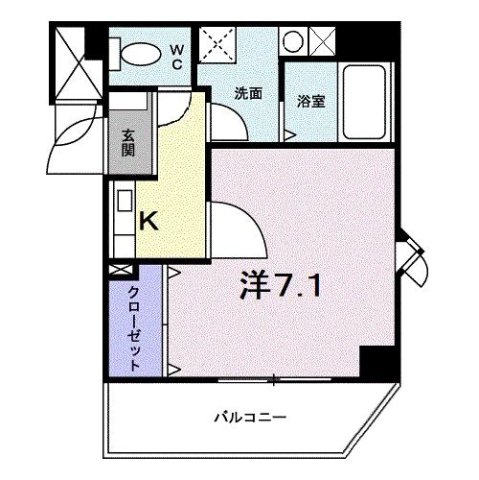 神戸市北区谷上東町の賃貸物件間取画像