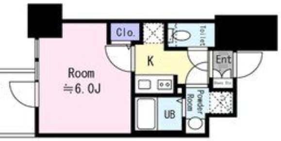神戸市中央区中山手通の賃貸物件間取画像