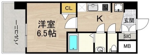 神戸市灘区水道筋の賃貸物件間取画像