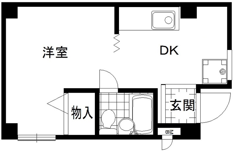 スリーアベニュー 202|神戸市中央区楠町(JR東海道本線(近畿)神戸駅)のマンション間取 スリーアベニュー 202|神戸市中央区楠町(JR東海道本線(近畿)神戸駅)のマンション間取