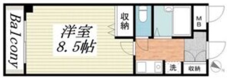 メゾンフレール 205|神戸市灘区篠原中町(阪急神戸線六甲駅)のマンション間取 メゾンフレール 205|神戸市灘区篠原中町(阪急神戸線六甲駅)のマンション間取