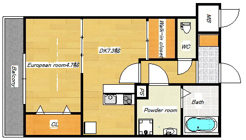 神戸市須磨区行幸町の賃貸物件間取画像