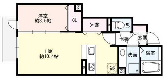 マ・メゾン岩屋 101|神戸市灘区岩屋中町(JR東海道本線(近畿)灘駅)のアパート間取 マ・メゾン岩屋 101|神戸市灘区岩屋中町(JR東海道本線(近畿)灘駅)のアパート間取