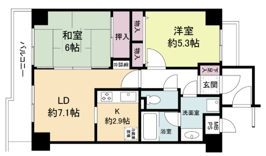 ロイヤル神戸池田広町 301|神戸市長田区池田広町(神戸市営地下鉄線長田駅)のマンション間取 ロイヤル神戸池田広町 301|神戸市長田区池田広町(神戸市営地下鉄線長田駅)のマンション間取