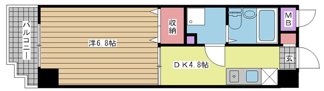 ミュゼ花隈 302|神戸市中央区下山手通(JR東海道本線(近畿)元町駅)のマンション間取 ミュゼ花隈 302|神戸市中央区下山手通(JR東海道本線(近畿)元町駅)のマンション間取