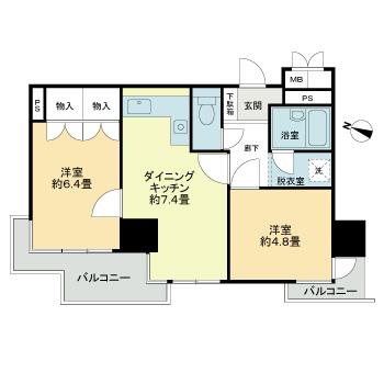神戸市中央区八幡通の賃貸物件間取画像