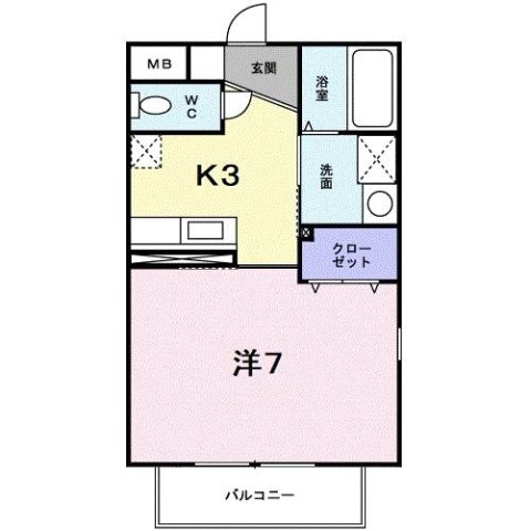 神戸市北区鈴蘭台北町の賃貸物件間取画像