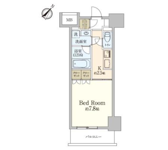プラネソシエ神戸元町 805|神戸市中央区栄町通(神戸高速線花隈駅)のマンション間取 プラネソシエ神戸元町 805|神戸市中央区栄町通(神戸高速線花隈駅)のマンション間取