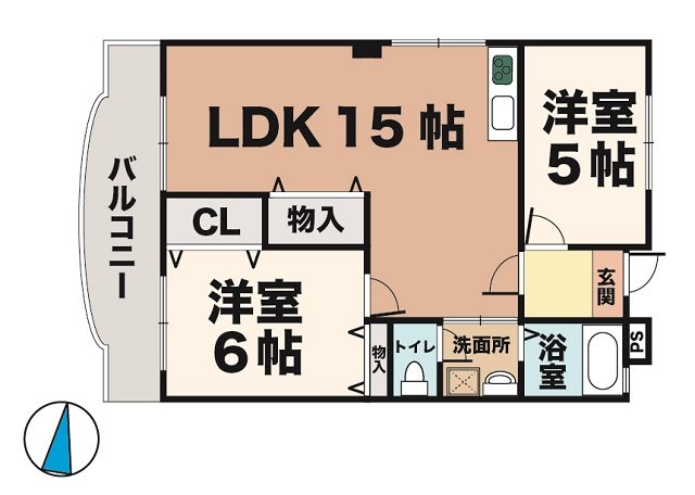 神戸市須磨区北落合の賃貸物件間取画像