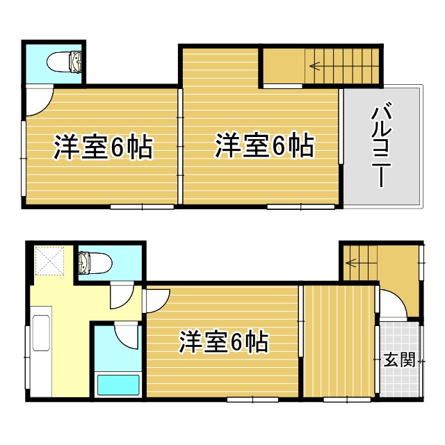 神戸市中央区吾妻通の賃貸物件間取画像