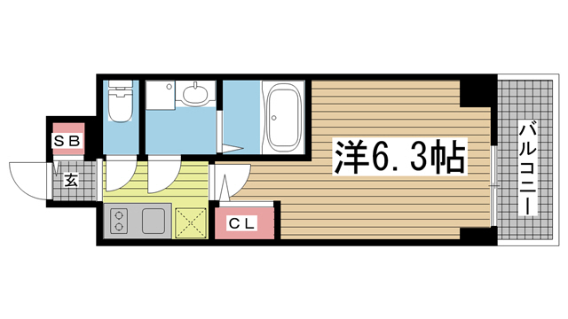 エスリードザ・ランドマーク神戸 1104|神戸市兵庫区西多聞通(JR東海道本線(近畿)神戸駅)のマンション間取 エスリードザ・ランドマーク神戸 1104|神戸市兵庫区西多聞通(JR東海道本線(近畿)神戸駅)のマンション間取