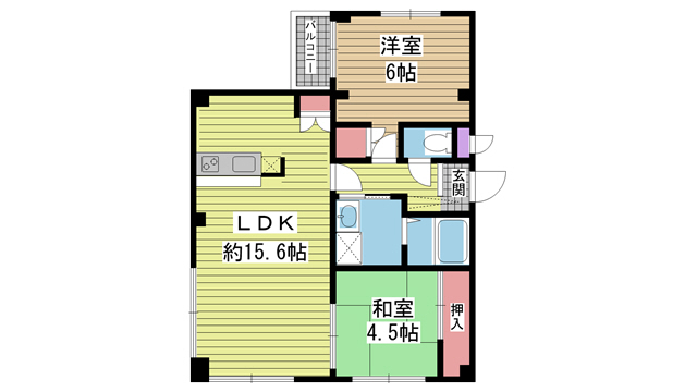 グレンコート御影 103|神戸市東灘区御影中町(JR東海道本線(近畿)住吉駅)のマンション間取 グレンコート御影 103|神戸市東灘区御影中町(JR東海道本線(近畿)住吉駅)のマンション間取