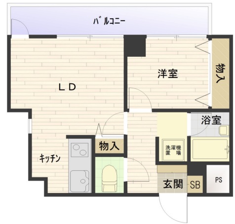 神戸市中央区二宮町の賃貸物件間取画像