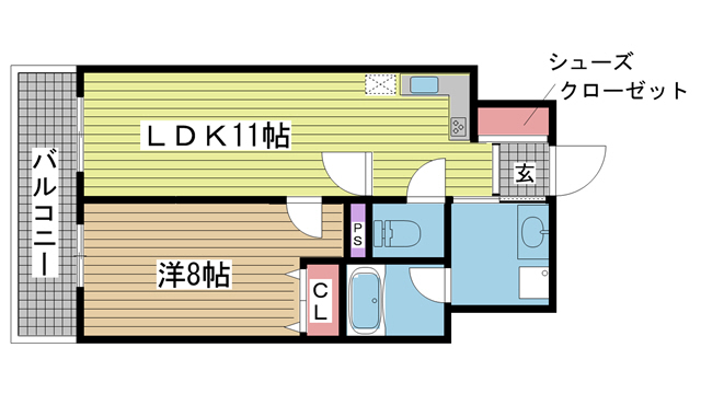リーガル神戸下山手 504|神戸市中央区下山手通(JR東海道本線(近畿)元町駅)のマンション間取 リーガル神戸下山手 504|神戸市中央区下山手通(JR東海道本線(近畿)元町駅)のマンション間取