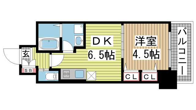エステムコート三宮駅前Ⅱアデシオン 603|神戸市中央区加納町(JR東海道本線(近畿)三ノ宮駅)のマンション間取 エステムコート三宮駅前Ⅱアデシオン 603|神戸市中央区加納町(JR東海道本線(近畿)三ノ宮駅)のマンション間取