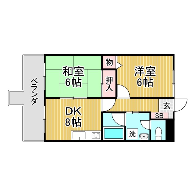 エレガンテ本山 403|神戸市東灘区本山南町(阪神本線深江駅)のマンション間取 エレガンテ本山 403|神戸市東灘区本山南町(阪神本線深江駅)のマンション間取