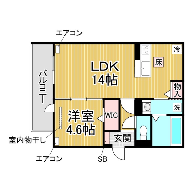 神戸市須磨区大池町の賃貸物件間取画像