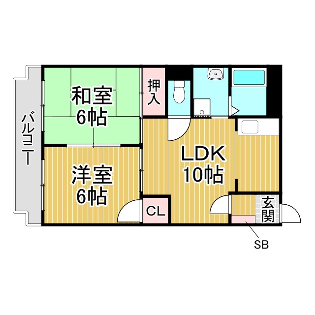 神戸市東灘区御影の賃貸物件間取画像
