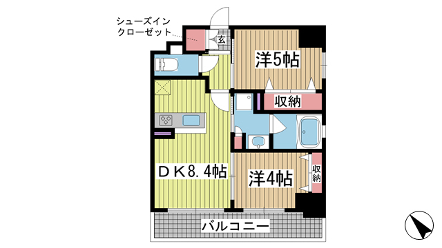 エステムプラザ神戸大開通ルミナス 704|神戸市兵庫区大開通(JR山陽本線兵庫駅)のアパート間取 エステムプラザ神戸大開通ルミナス 704|神戸市兵庫区大開通(JR山陽本線兵庫駅)のアパート間取