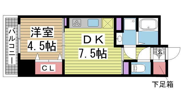 神戸Harborside萬利Residennce 907|神戸市中央区海岸通(JR東海道本線(近畿)元町駅)のマンション間取 神戸Harborside萬利Residennce 907|神戸市中央区海岸通(JR東海道本線(近畿)元町駅)のマンション間取