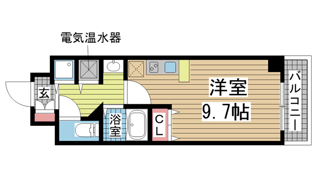 神戸市中央区磯辺通の賃貸物件間取画像