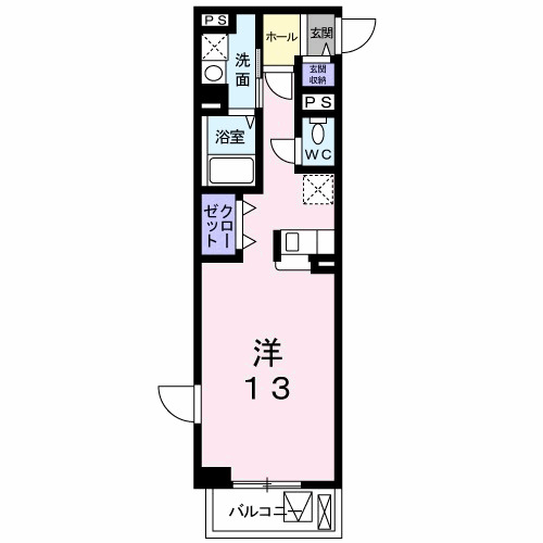 さくら弐番館 205|神戸市西区伊川谷町潤和(JR山陽本線明石駅)のマンション間取 さくら弐番館 205|神戸市西区伊川谷町潤和(JR山陽本線明石駅)のマンション間取
