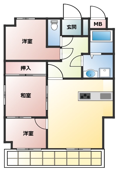 メゾン下沢 201|神戸市兵庫区下沢通(神戸市営地下鉄線上沢駅)のマンション間取 メゾン下沢 201|神戸市兵庫区下沢通(神戸市営地下鉄線上沢駅)のマンション間取