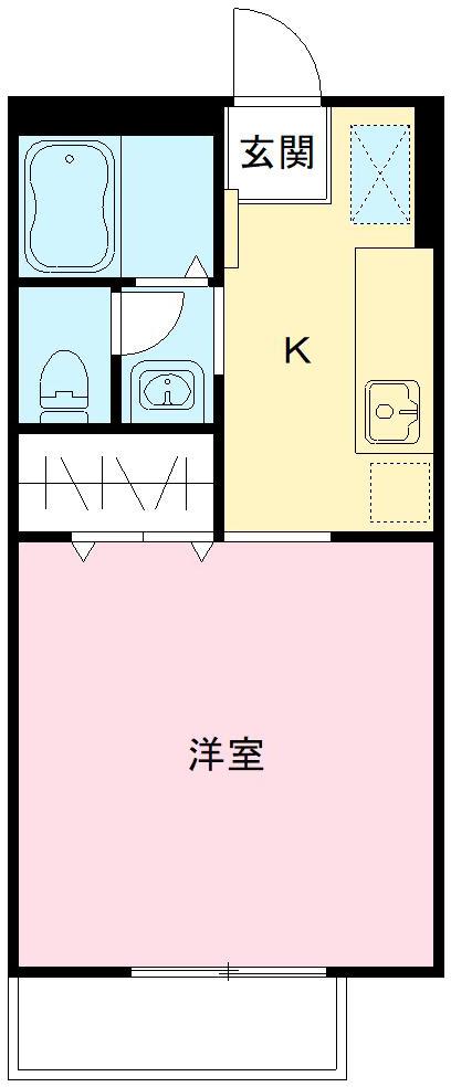 ジュネス離宮 103号室|神戸市須磨区離宮前町(山陽電鉄線月見山駅)のアパート間取 ジュネス離宮 103号室|神戸市須磨区離宮前町(山陽電鉄線月見山駅)のアパート間取