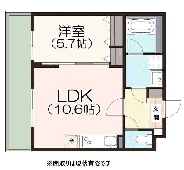 アークメゾン王子公園 203|神戸市灘区大内通(JR東海道本線(近畿)摩耶駅)のマンション間取 アークメゾン王子公園 203|神戸市灘区大内通(JR東海道本線(近畿)摩耶駅)のマンション間取