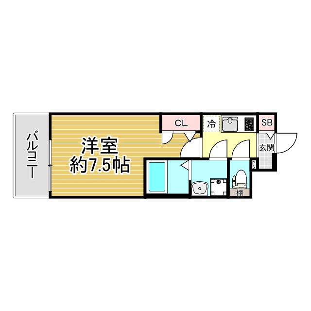レジュールアッシュ神戸湊川公園 306|神戸市兵庫区東山町(神戸電鉄有馬線湊川駅)のマンション間取 レジュールアッシュ神戸湊川公園 306|神戸市兵庫区東山町(神戸電鉄有馬線湊川駅)のマンション間取