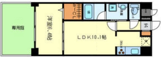 メゾン ド バレー 104|神戸市東灘区本山北町(阪急神戸線岡本駅)のマンション間取 メゾン ド バレー 104|神戸市東灘区本山北町(阪急神戸線岡本駅)のマンション間取