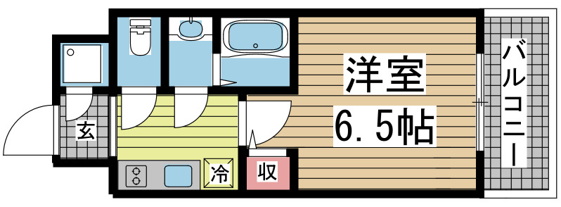 神戸市中央区相生町の賃貸物件間取画像