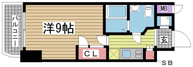 神戸市中央区磯上通の賃貸物件間取画像