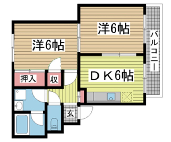 神戸市兵庫区湊川町の賃貸物件間取画像