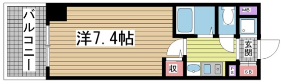 エステムコート新神戸エリタージュ 1011|神戸市中央区生田町(JR東海道本線(近畿)三ノ宮駅)のマンション間取 エステムコート新神戸エリタージュ 1011|神戸市中央区生田町(JR東海道本線(近畿)三ノ宮駅)のマンション間取