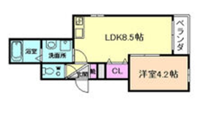 神戸市東灘区住吉宮町の賃貸物件間取画像