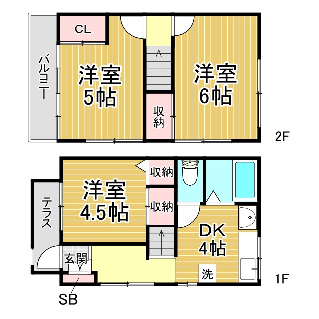 神戸市中央区中山手通の賃貸物件間取画像