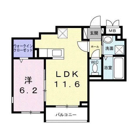 神戸市灘区新在家南町の賃貸物件間取画像