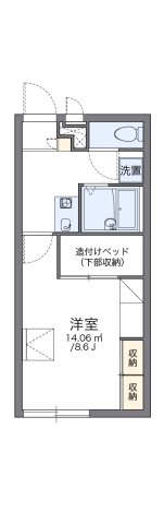 神戸市北区有野町唐櫃の賃貸物件間取画像