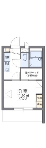 レオパレスサンオークス 203|神戸市垂水区清水通(JR山陽本線垂水駅)のマンション間取 レオパレスサンオークス 203|神戸市垂水区清水通(JR山陽本線垂水駅)のマンション間取
