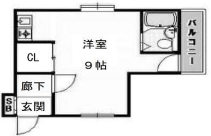 神戸市中央区日暮通の賃貸物件間取画像