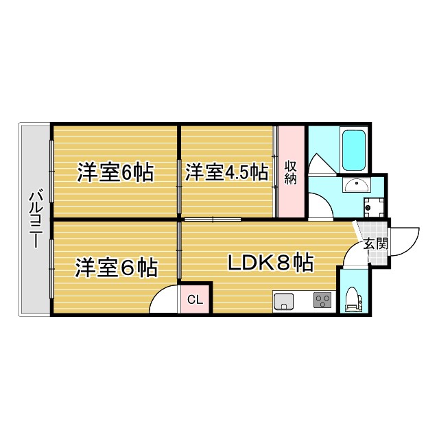 神戸湊アパートメント 302|神戸市兵庫区湊町(JR東海道本線(近畿)神戸駅)のマンション間取 神戸湊アパートメント 302|神戸市兵庫区湊町(JR東海道本線(近畿)神戸駅)のマンション間取