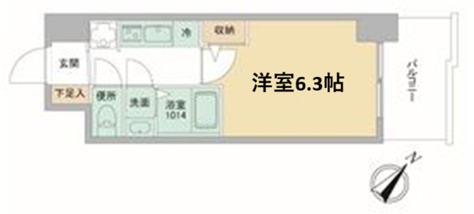 神戸市兵庫区中道通の賃貸物件間取画像