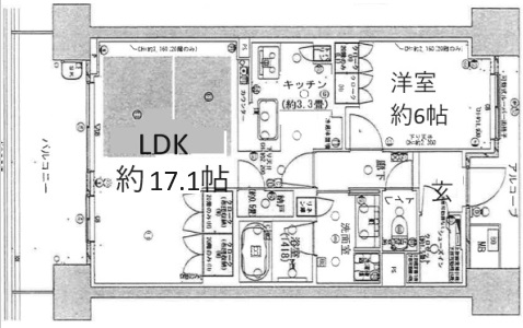 パークホームズ神戸ザ・レジデンス 1202|神戸市中央区栄町通(JR東海道本線(近畿)神戸駅)のマンション間取 パークホームズ神戸ザ・レジデンス 1202|神戸市中央区栄町通(JR東海道本線(近畿)神戸駅)のマンション間取