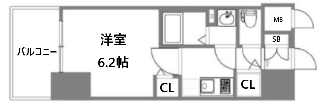神戸市中央区布引町の賃貸物件間取画像