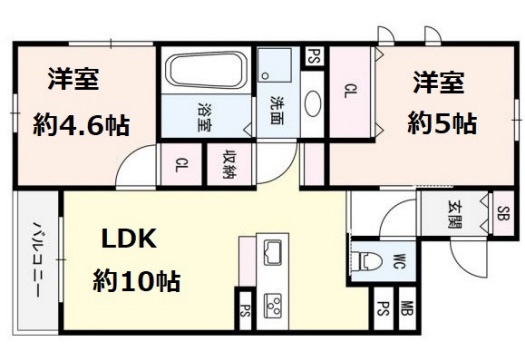 espoir(エスポワール) 203|神戸市灘区大和町(JR東海道本線(近畿)六甲道駅)のアパート間取 espoir(エスポワール) 203|神戸市灘区大和町(JR東海道本線(近畿)六甲道駅)のアパート間取